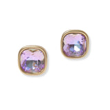 101464, GEOMETRIC RHINESTONE STUD EARRING