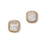 101464, GEOMETRIC RHINESTONE STUD EARRING