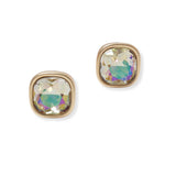 101464, GEOMETRIC RHINESTONE STUD EARRING