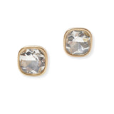 101464, GEOMETRIC RHINESTONE STUD EARRING