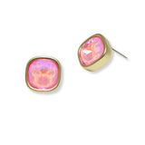 101464, GEOMETRIC RHINESTONE STUD EARRING