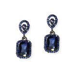 101468, GEOMETRIC RHINESTONE DANGLE EARRING