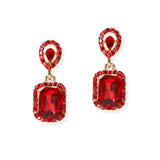 101468, GEOMETRIC RHINESTONE DANGLE EARRING