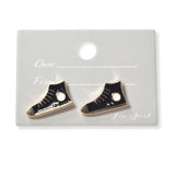 101621, SNEAKERS SHOE ENAMEL STUD EARRING