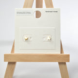 101631, DAINTY STAR STAINLESS STEEL STUD EARRING
