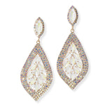 101640, MARQUISE ACCENT CRYSTAL RHINESTONE DANGLE EARRING