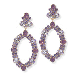 101641, GEOMETRIC CRYSTAL RHINESTONE DANGLE EARRING