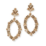 101641, GEOMETRIC CRYSTAL RHINESTONE DANGLE EARRING