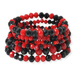 101969, MULTI LAYERED BEADED STRETCH BRACELET