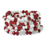 101969, MULTI LAYERED BEADED STRETCH BRACELET
