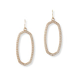 101995, GEOMETRIC METAL DANGLE EARRING