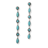 102031, WESTERN TURQUOISE STONE DROP DANGLE EARRING