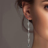102032, WESTERN LEAF DROP DANGLE EARRING