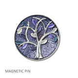 102109, ENAMEL TREE OF LIFE MAGNETIC PIN