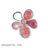 102110, FLOWER MAGNETIC PIN