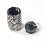 102120, BLING CRYSTAL RHINESTONE MINI PILL BOTTLE KEY RING