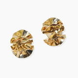 102146, FLOWER PETAL METAL EARRING