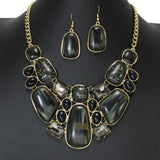 102185, GEOMETRIC CELLULOID ACETATE NECKLACE