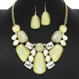 102185, GEOMETRIC CELLULOID ACETATE NECKLACE