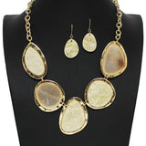 102190, GEOMETRIC CELLULOID ACETATE NECKLACE
