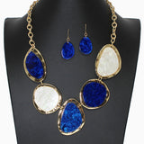 102190, GEOMETRIC CELLULOID ACETATE NECKLACE