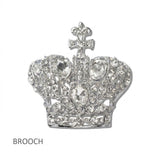 Imperial Crystal Cross Crown Brooch PIN - view 5