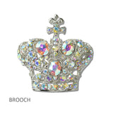 Imperial Crystal Cross Crown Brooch PIN - view 3