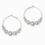 102211, BALL BEADED ROUND HOOP EARRING