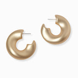 102217, 40MM GEOMETRIC HOOP EARRING
