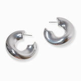 102217, 40MM GEOMETRIC HOOP EARRING