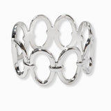102227, OVAL METAL HINGED BANGLE BRACELET