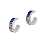 102259, RHINESTONE ACCENT ROUND HOOP EARRING