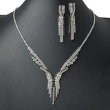 102307, CRYSTAL RHINESTONE NECKLACE SET