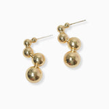 102330, BALL ACCENT METAL EARRING