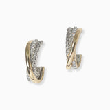 102389, DESIGNER INSPIRED CUBIC ZIRCONIA ACCENT EARRING