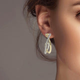 102390, DESIGNER INSPIRED HOOP EARRING