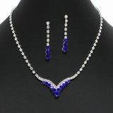 102396, CRYSTAL RHINESTONE NECKLACE SET