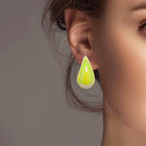 102441, LIGHTWEIGHT TEARDROP STUD EARRING