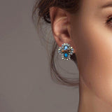102476, WESTERN CROSS STUD EARRING