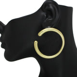 102511, ROUND METAL EARRING