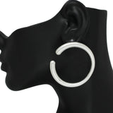 102511, ROUND METAL EARRING
