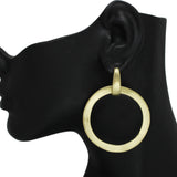 102512, HAMMERED ROUND METAL EARRING