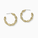 102567, OVAL SHAPE METAL HOOP EARRING
