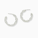 102567, OVAL SHAPE METAL HOOP EARRING
