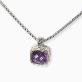 102620, CUBIC ZIRCONIA DESIGNER INSPIRED PENDANT NECKLACE