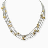 102621, MULTI LAYERED DESIGNER INSPIRED NECKLACE
