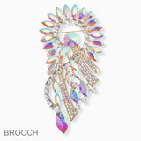102734, OVERSIZED RHINESTONE PIN BROOCH