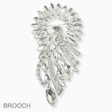 102734, OVERSIZED RHINESTONE PIN BROOCH