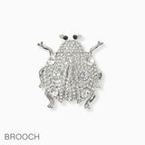 102739, LADYBUG CRYSTAL RHINESTONE PIN BROOCH