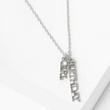 102747, GOLD DIPPED, "HAPPY BIRTHDAY" BIRTHDAY GIRL CHARM NECKLACE